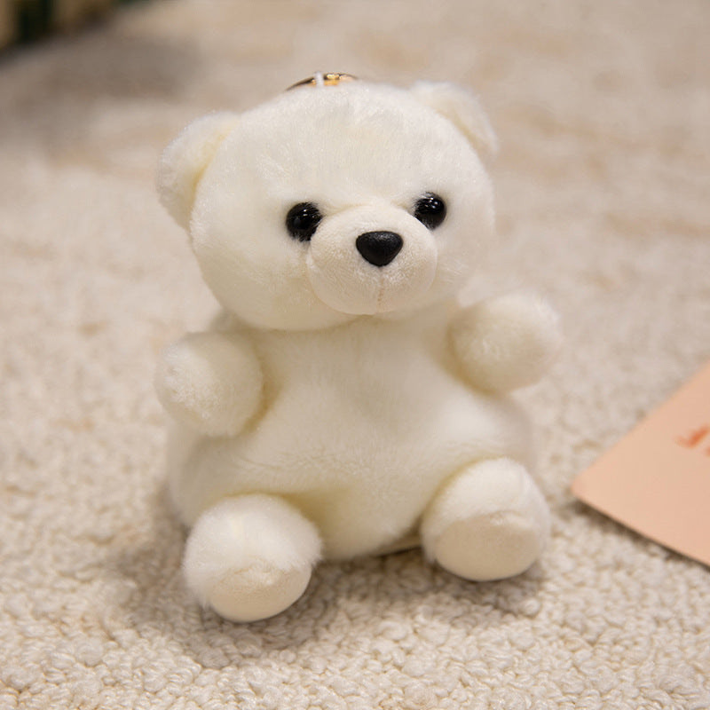 Mini Plush Otter Bag Charm with Metal Key Ring and Ultra-Soft Faux Fur Kalsten