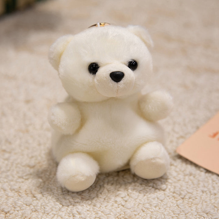 Mini Plush Otter Bag Charm with Metal Key Ring and Ultra-Soft Faux Fur Kalsten