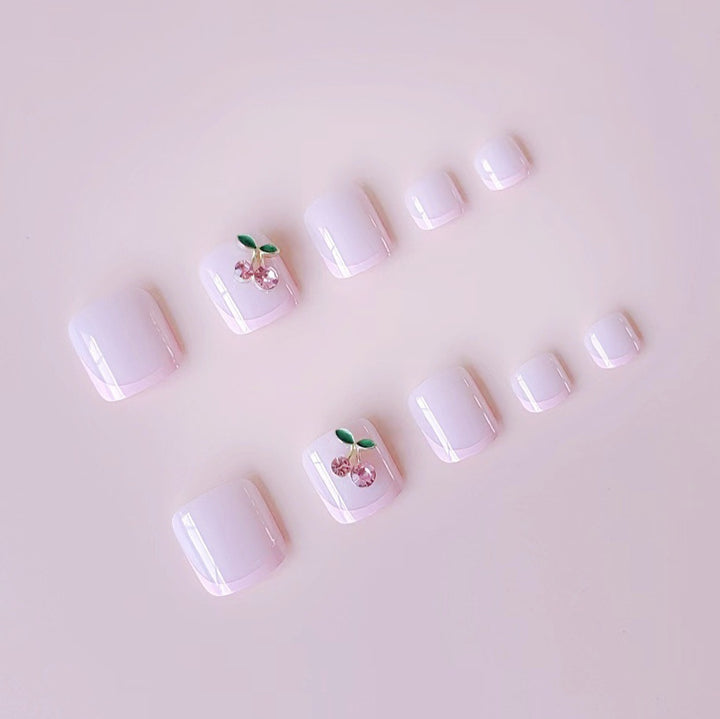 Artificial nail set with playful and stylish 3D decorations Kalsten