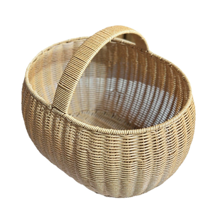 Decorative Round Woven Serving Tray Kalsten
