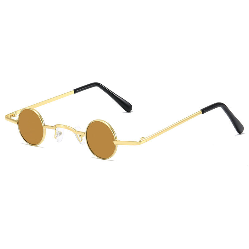 Retro-Inspired Round Metal Frame Sunglasses Kalsten