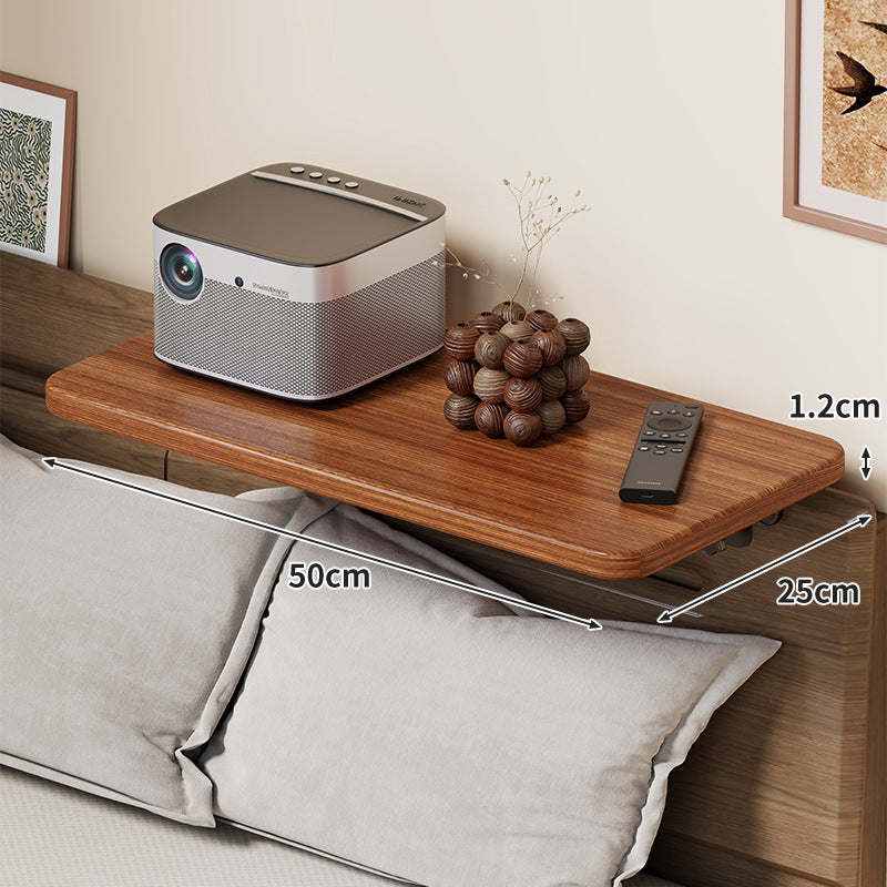 Slim Wall-Mounted Floating Bedside Shelf with Concealed Brackets