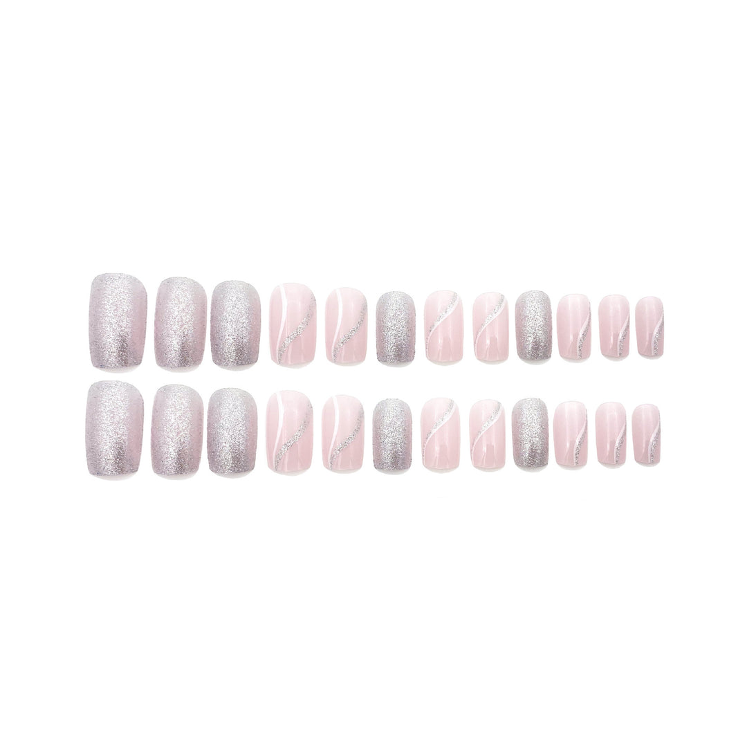 Glittery Stiletto Nail Extensions Kalsten