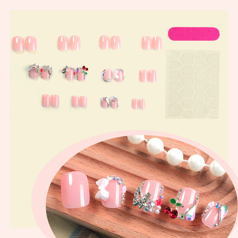 Acrylic Nail Set with Luxurious Accents Kalsten