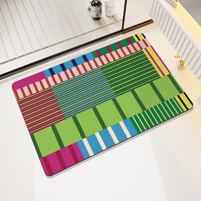 Cheerful Decorative Entrance Mat Kalsten