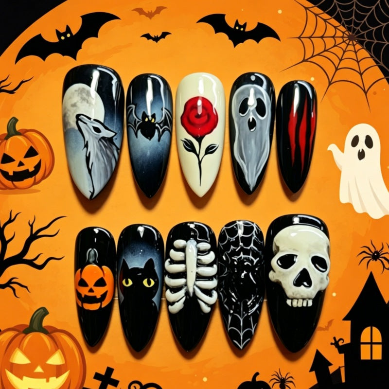 Halloween-Themed Press-On Nail Set Kalsten