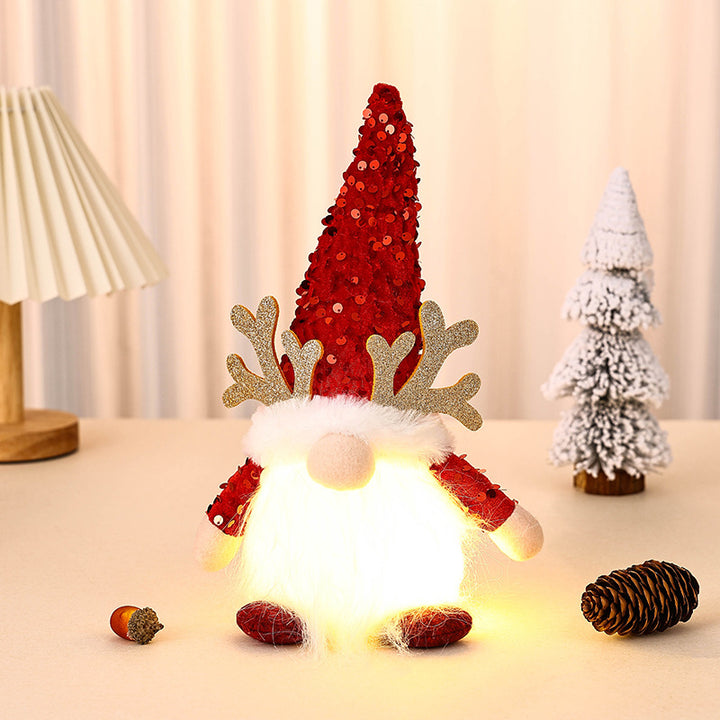 Decorative Christmas gnome figure with LED lighting Kalsten