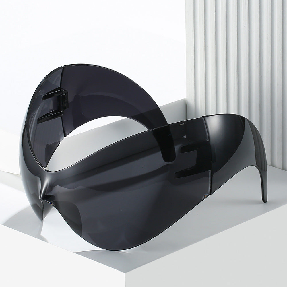 Oversized Futuristic Shield Sunglasses Kalsten
