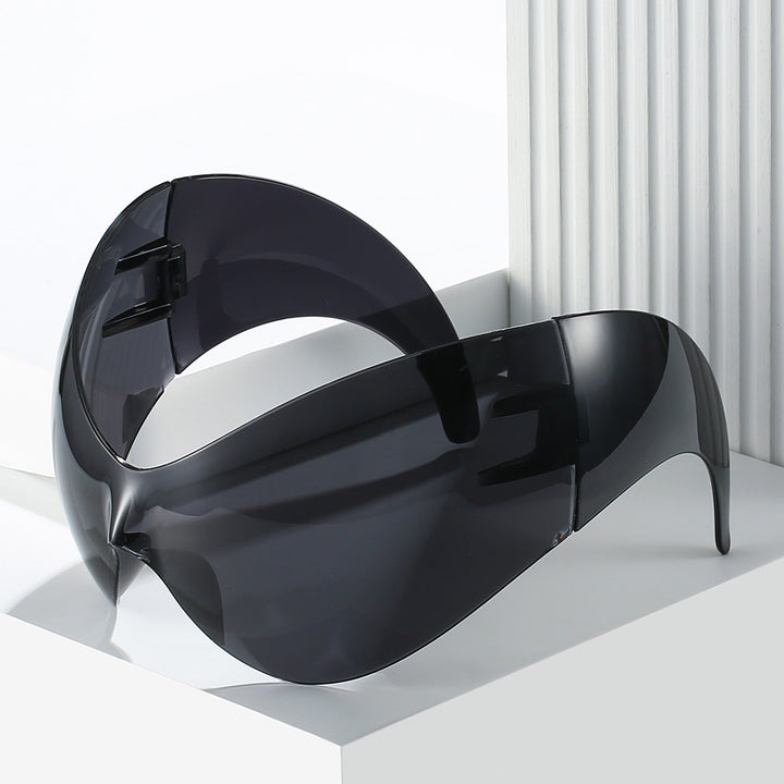 Oversized Futuristic Shield Sunglasses Kalsten