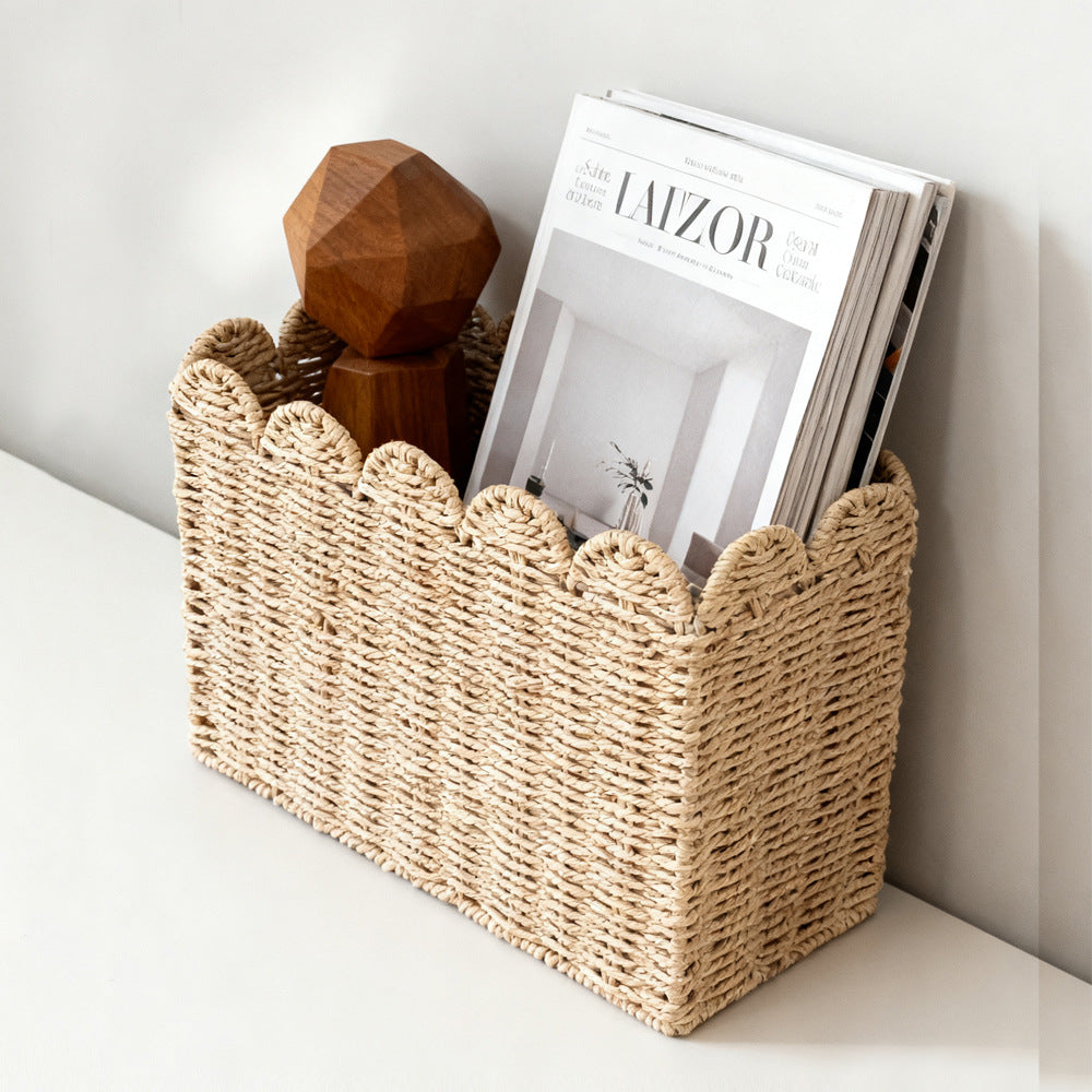 Decorative storage basket made of high-quality natural material Kalsten
