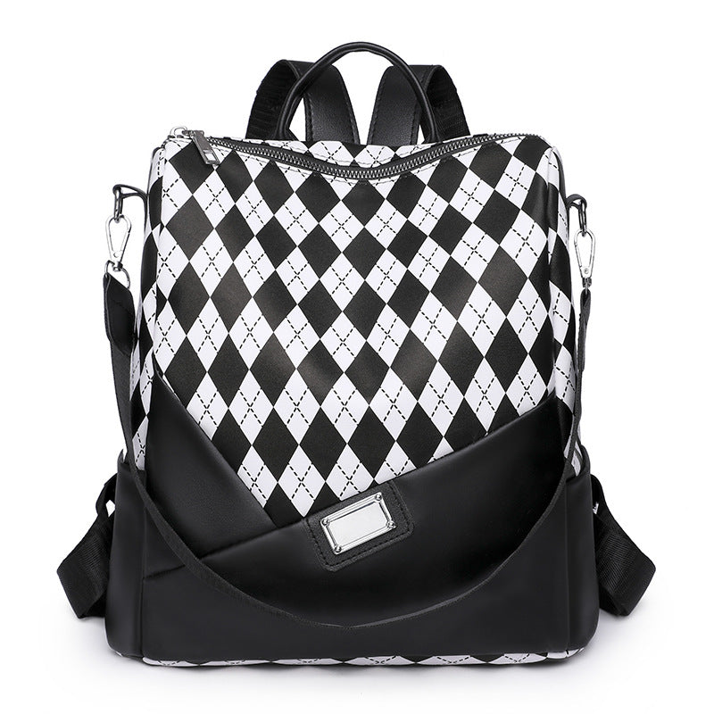 Stylish Harlequin Pattern Backpack