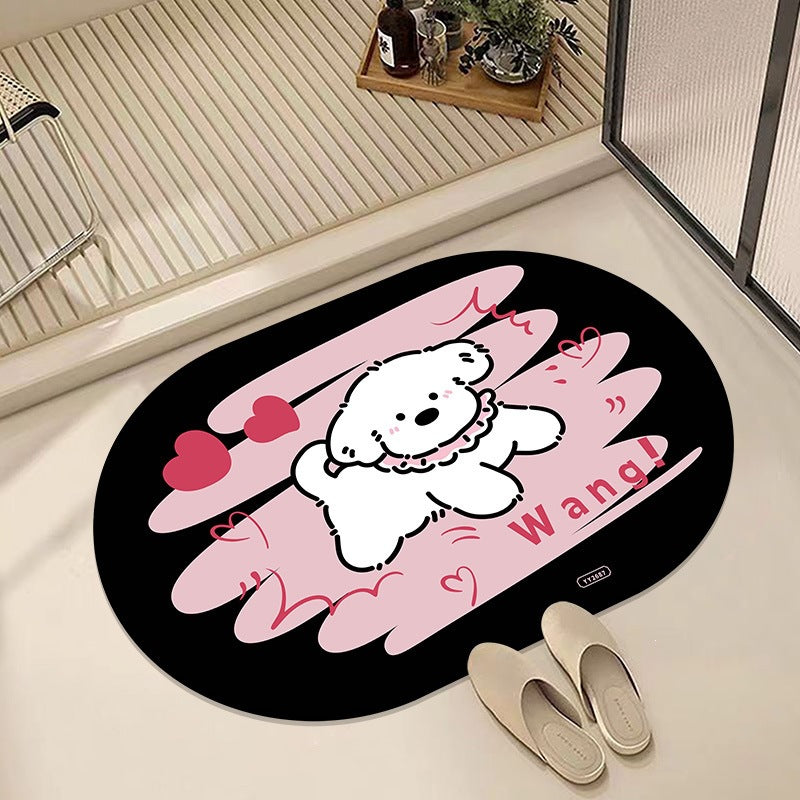 Leisure-Themed Decorative Bath Mat