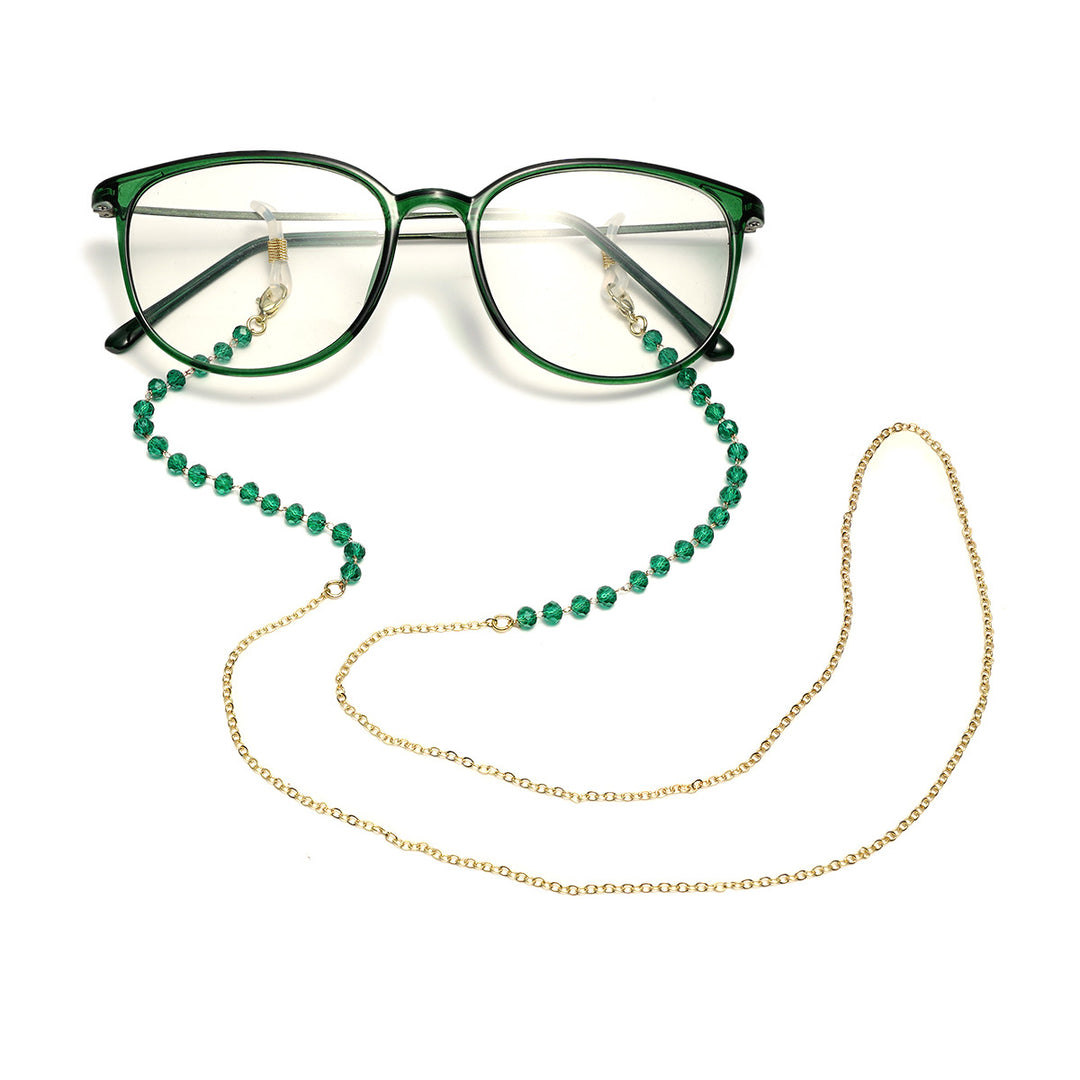 Decorative Stone-Accented Eyewear Chain Kalsten