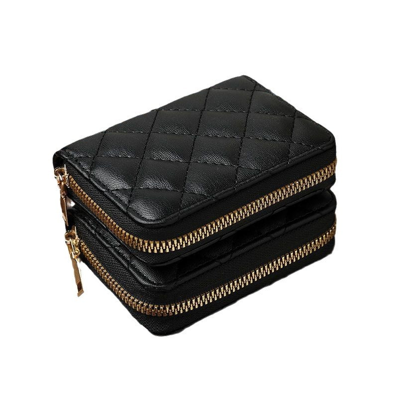 Quilted Zip Around Card Holder