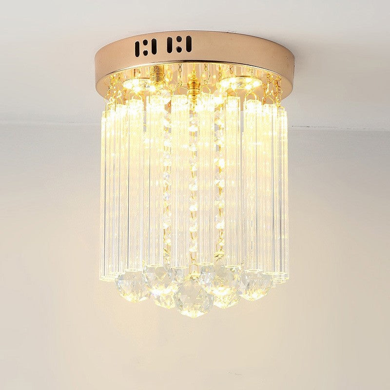 Crystal Cylinder Ceiling Light