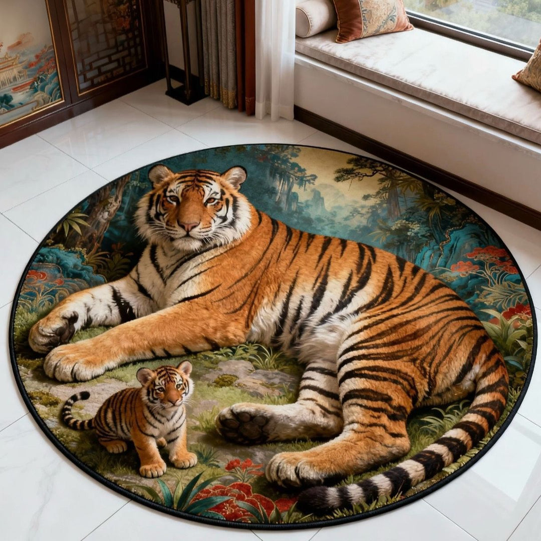 Artistic Horse-Themed Area Rug