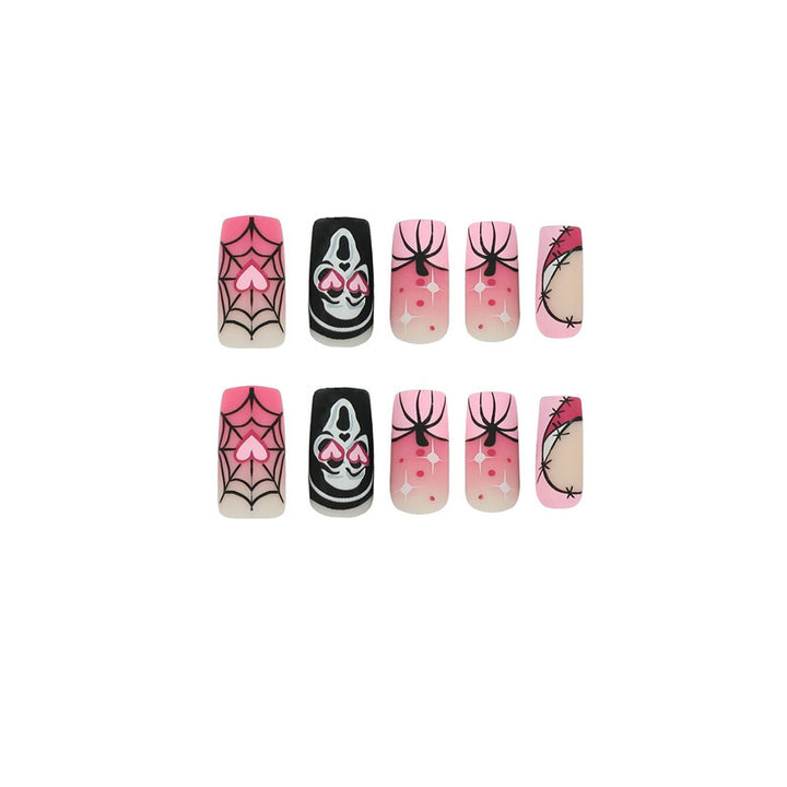 Artistic Halloween Themed Press-On Nail Extensions Kalsten