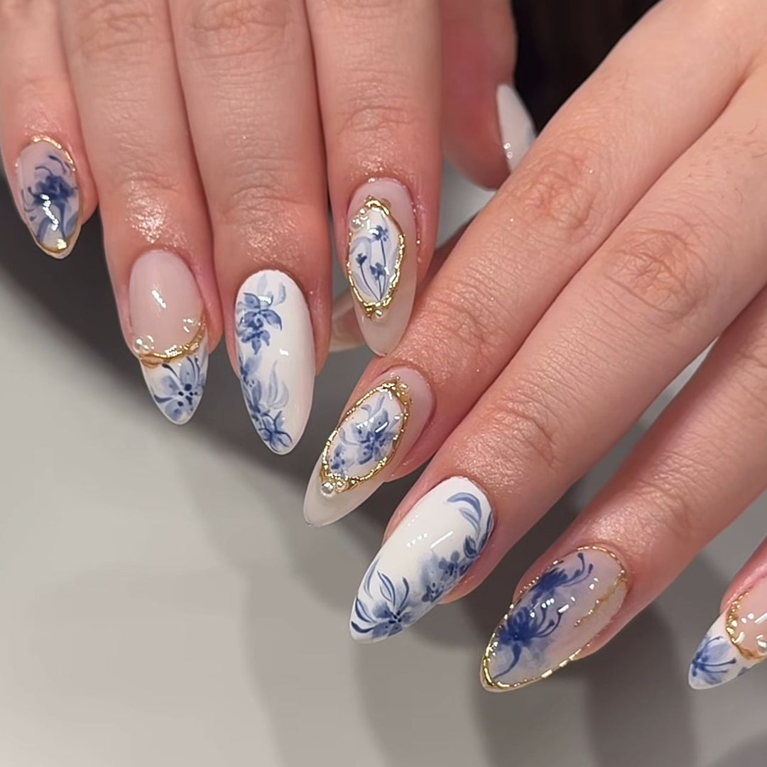 Floral Art Acrylic Nail Enhancements Kalsten 1789915938