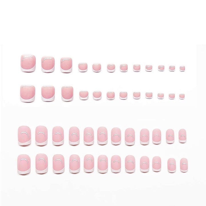 Elegant French Tip Nail Set Kalsten