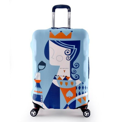 Tropical Leaf Print Hard Shell Luggage Kalsten