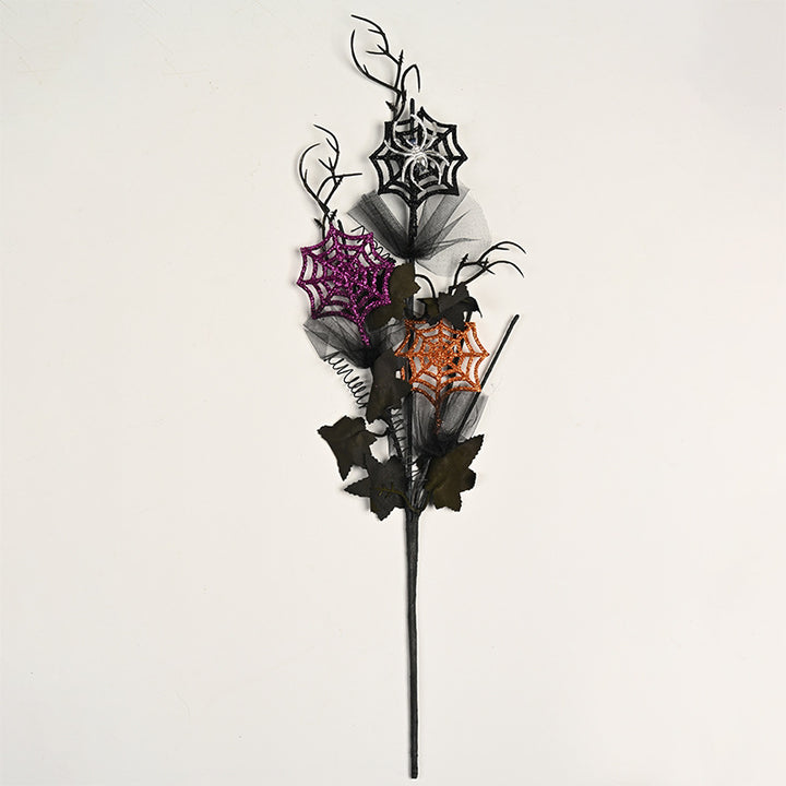 Creepy Halloween decoration with eyes and glitter