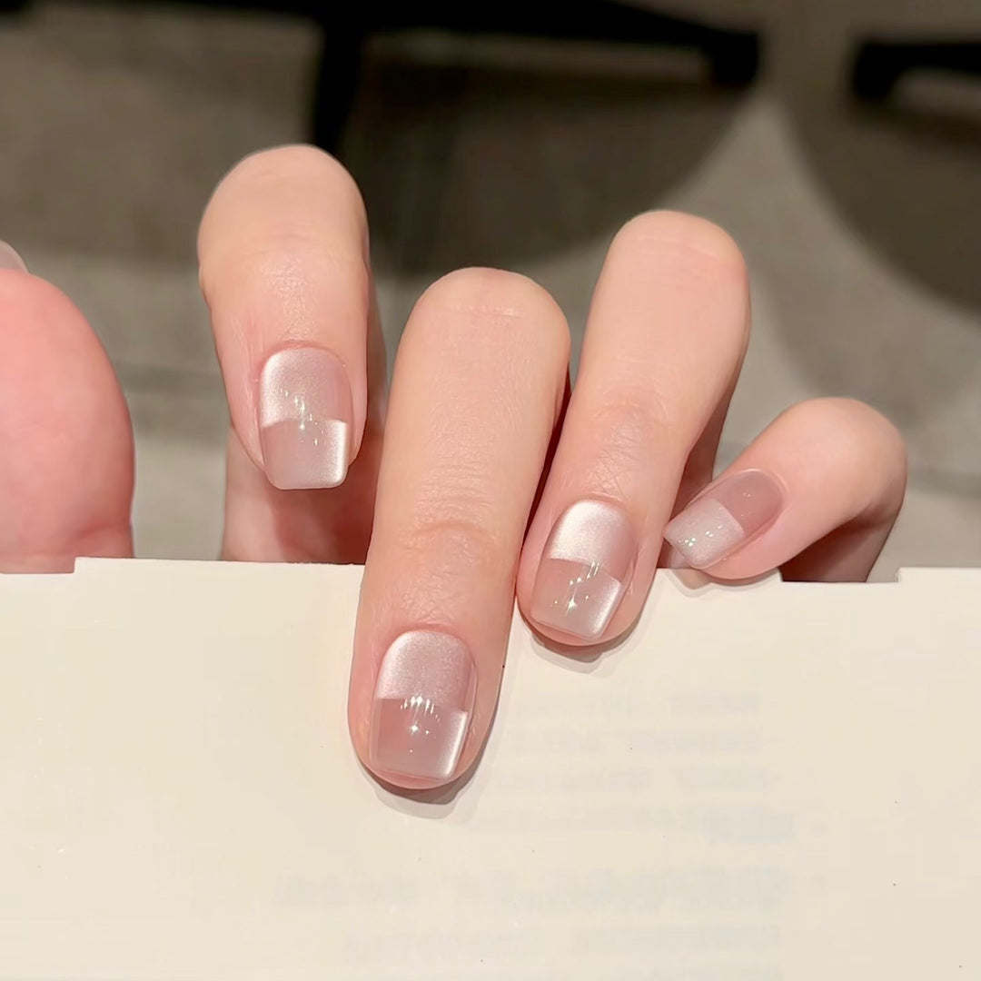 Elegant French Tip Design Press-On Nail Set Kalsten