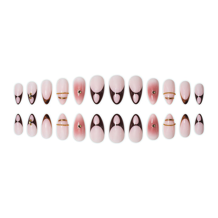 Glamorous Decorative Press-On Nail Art Kalsten
