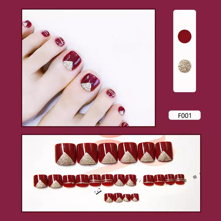 Nail set with glitter accents Kalsten
