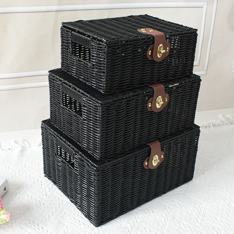 Elegant Woven Storage Chest Kalsten