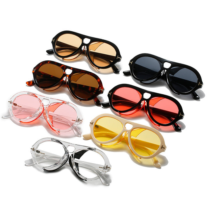 Retro-Inspired Shield Sunglasses Kalsten