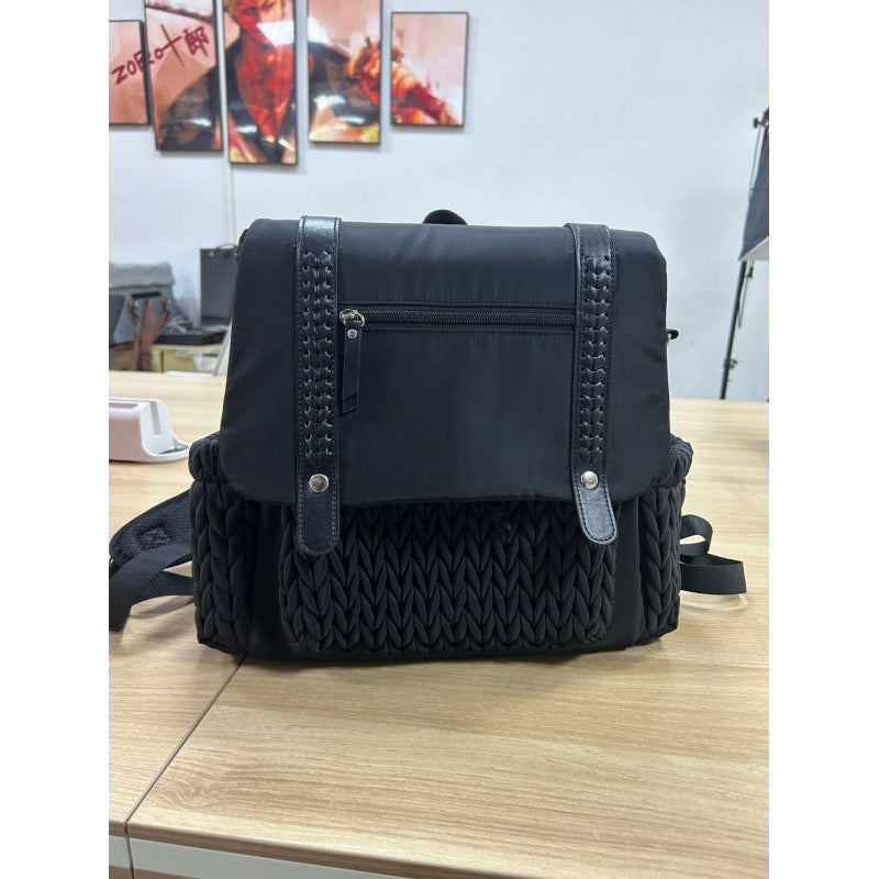 Padded backpack with braided design Kalsten