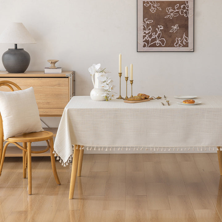 Elegant Textured Tablecloth