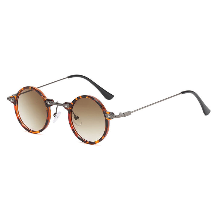 Women's fashionable round sunglasses with stylish metal frame and polarized lenses Kalsten