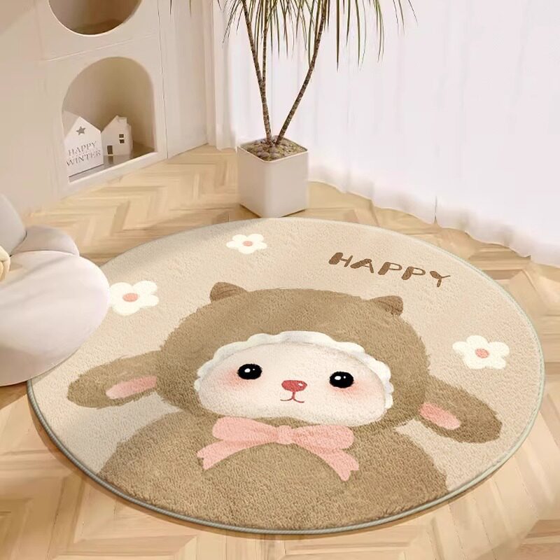 Plush Cartoon Dog Area Rug