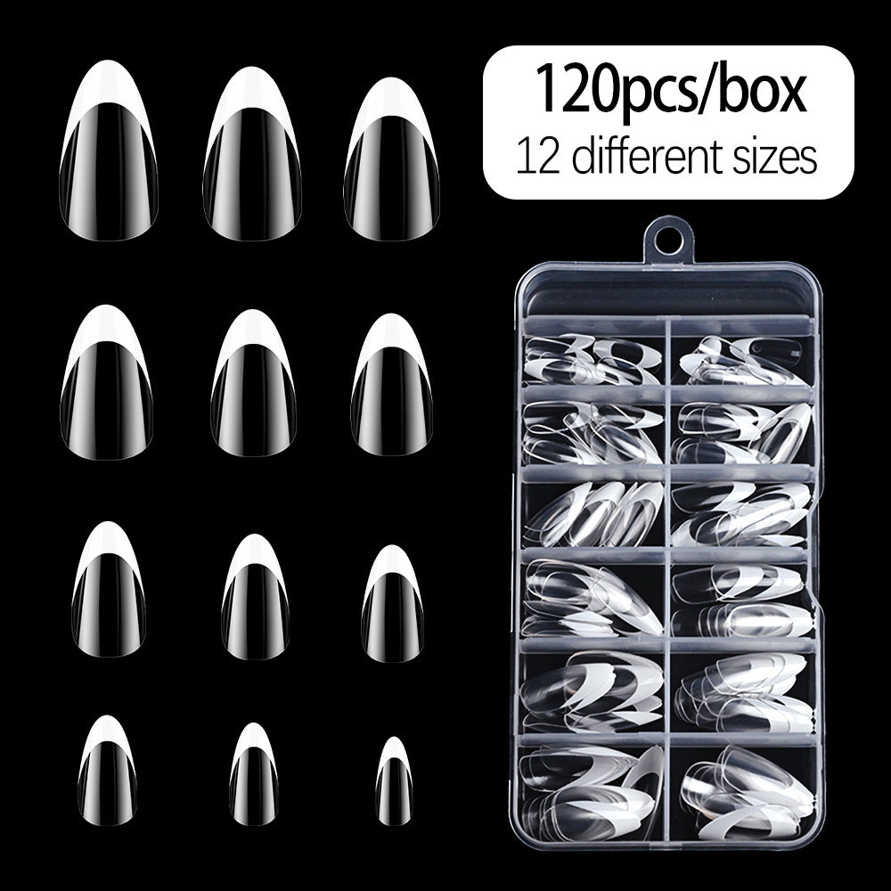 Half-Moon French Tip Nail Tips Collection Kalsten