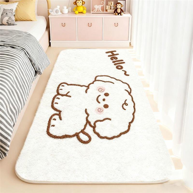 Cute Bunny-Themed Floor Mat