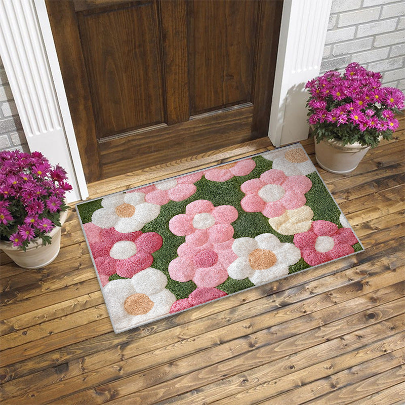 Artistic Floral Design Doormat