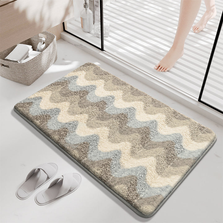 Decorative Wave Pattern Bath Mat Kalsten