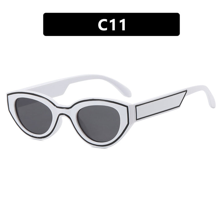Women Cat-Eye Sunglasses with sturdy transparent frame and protective UV filter Kalsten