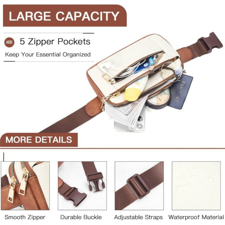 Elegant Leather Fanny Pack Kalsten