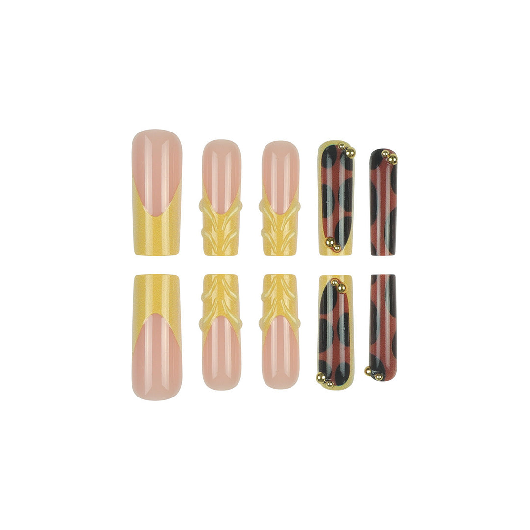 Premium Ornate Stiletto Press-On Nails Kalsten