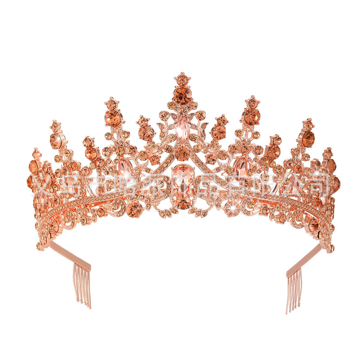 Ladies Rhinestone Tiara with Sparkling Gemstones Kalsten