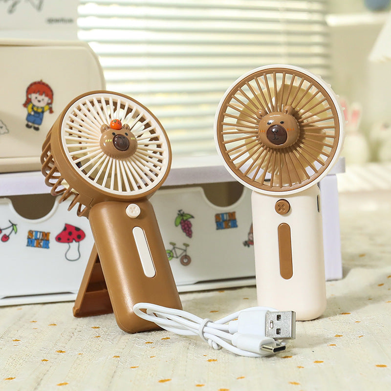 Women Portable Mini Fan with Cute Animal Design Kalsten
