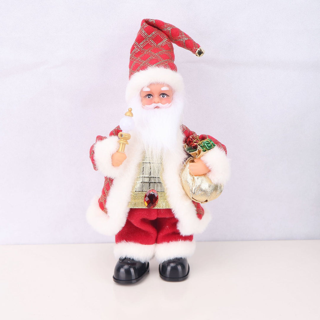 Decorative Santa Claus figure with candy