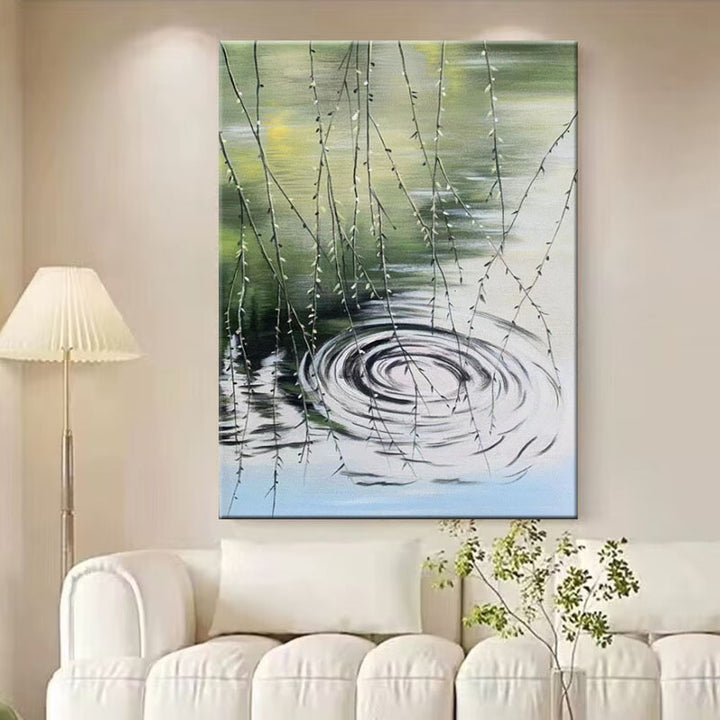Modern Abstract Water-Themed Canvas Wall Art