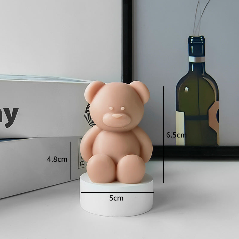 Premium Bear-Shaped Decorative Candle