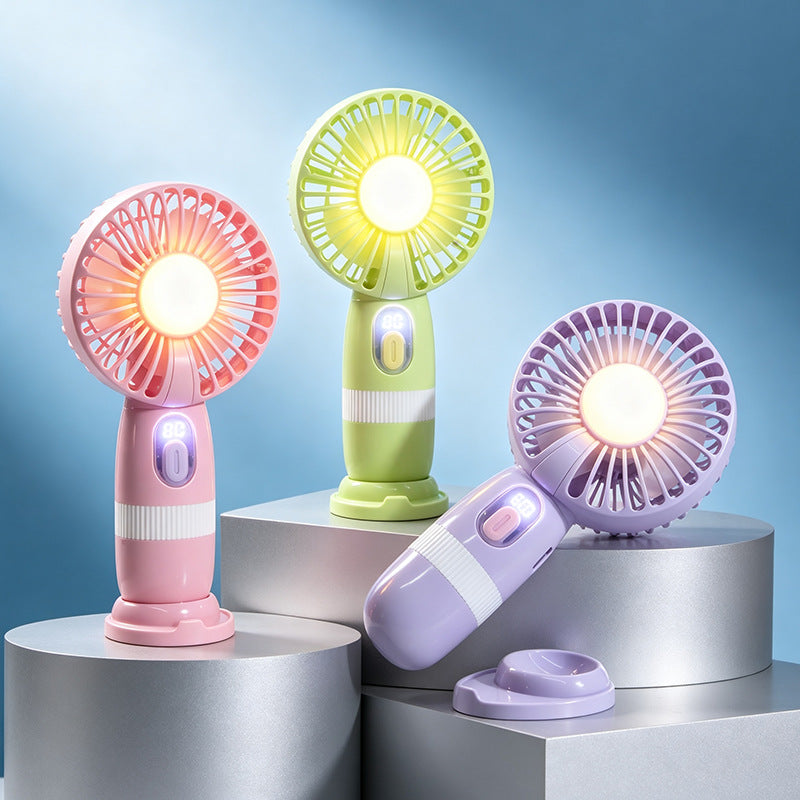 Women's portable mini fan with built-in LED light Kalsten