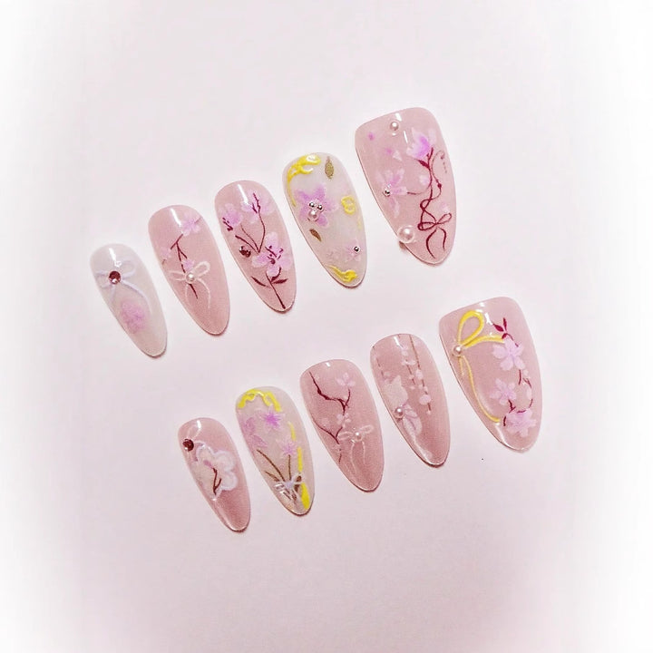 Artistic Press-On Nail Art Set Kalsten