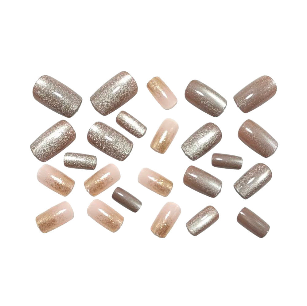Luxurious artificial nails with glitter accents Kalsten