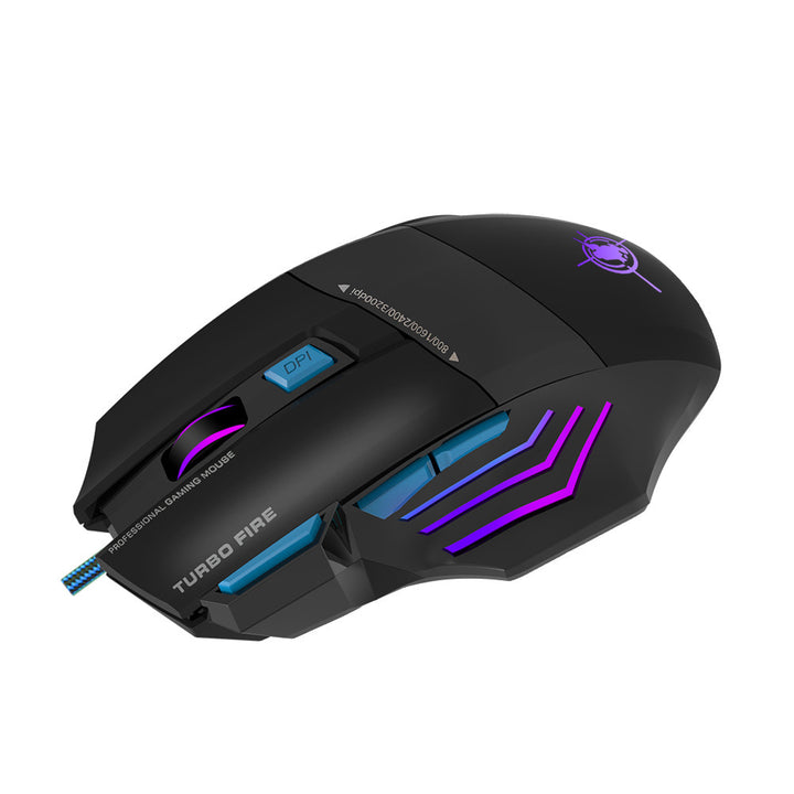 High-precision gaming mouse with adjustable DPI and RGB lighting Kalsten